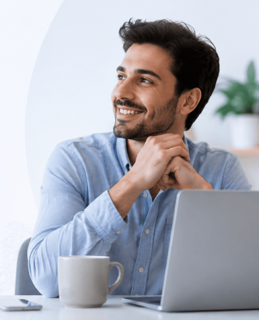 Profissional de saúde usando a Dockit no consultório